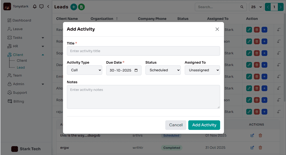 Lead&Client Management - Image 2