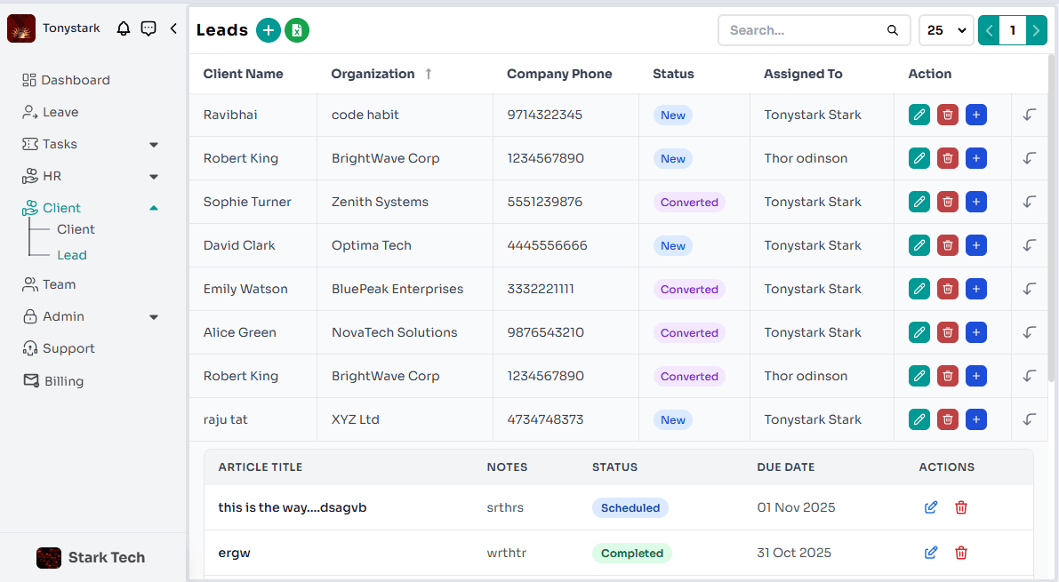 Lead&Client Management - Image 1