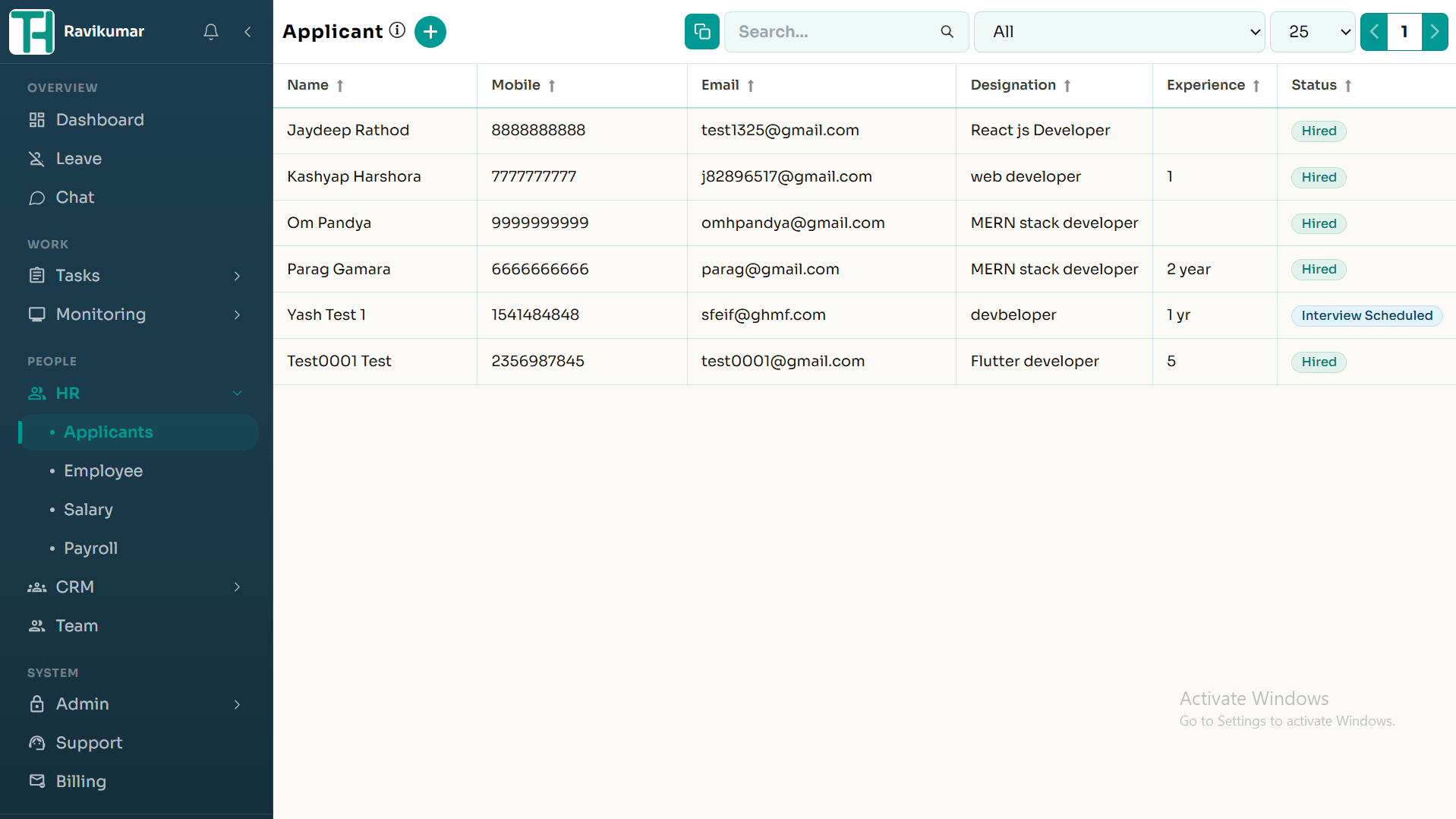 Candidate Recruitment Tracker