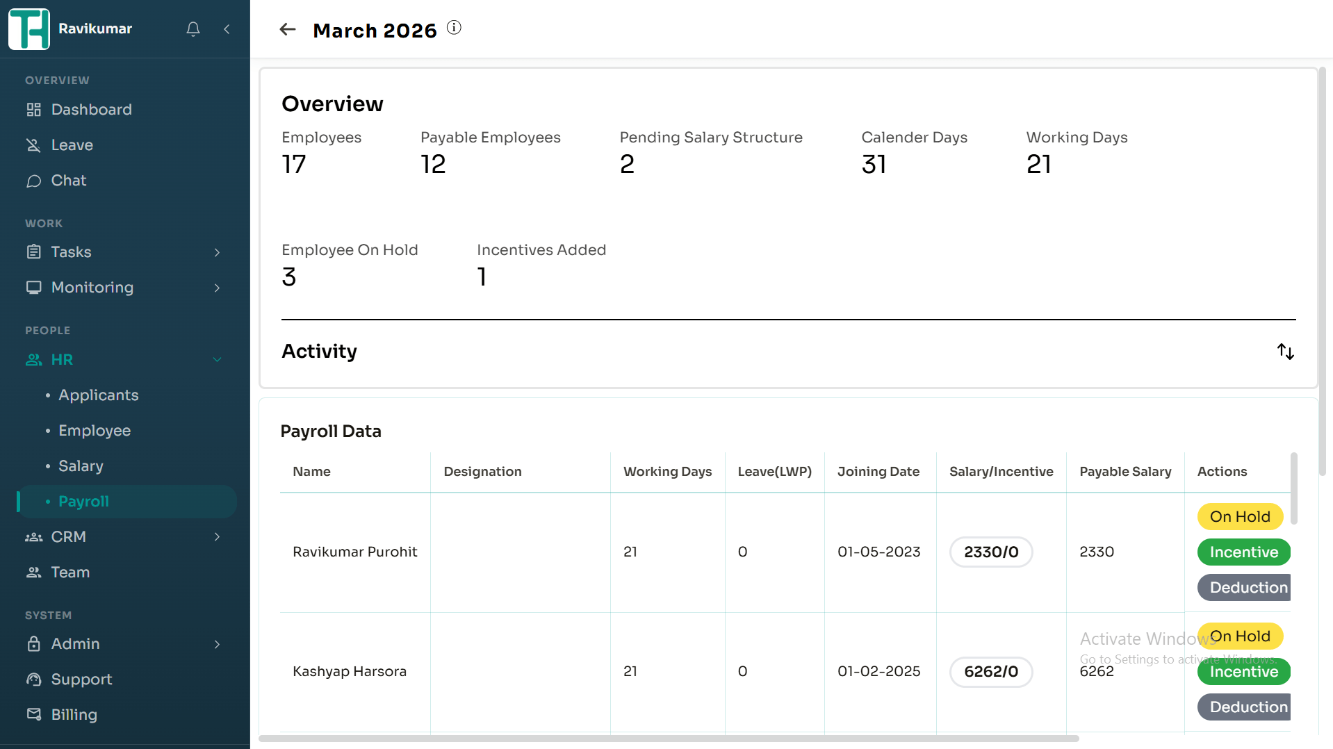 Automated Payroll Calculations